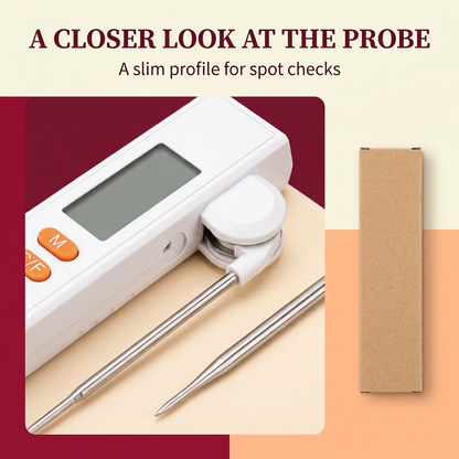 Unbranded food thermometer probe detail