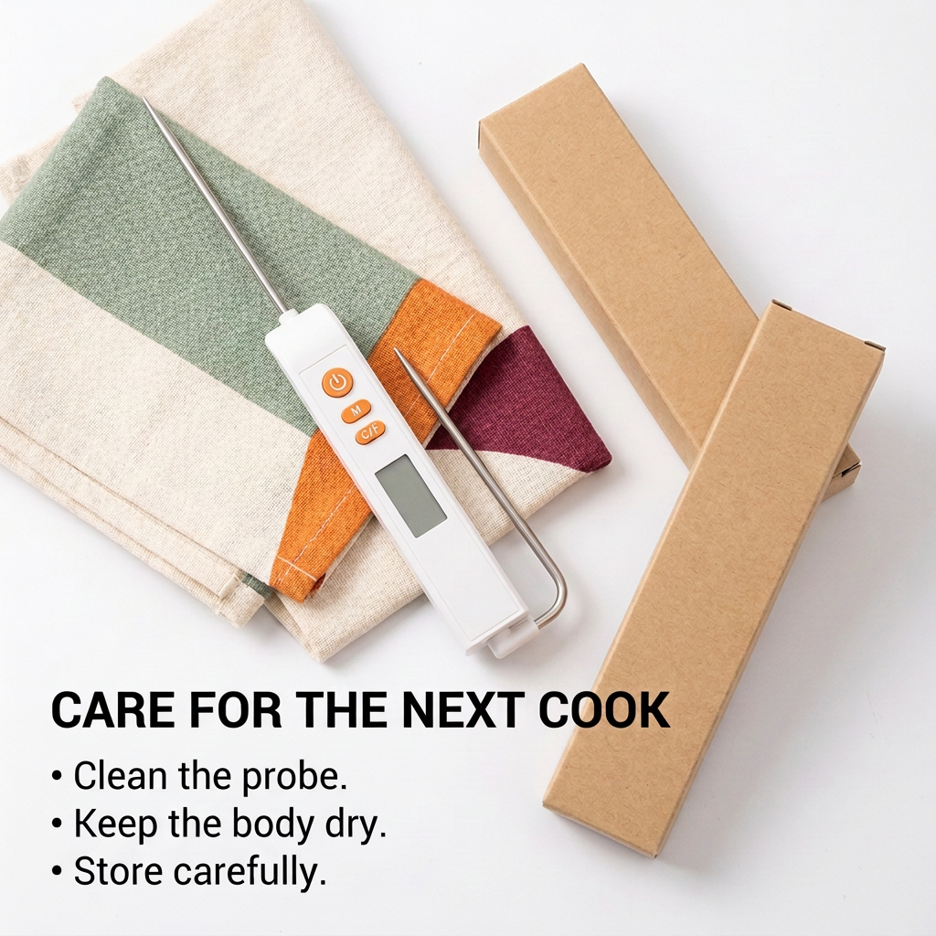 Unbranded thermometer care and storage image